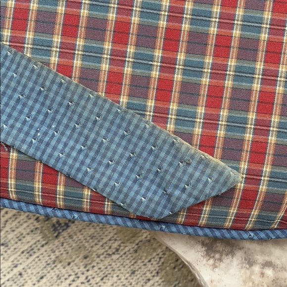 Country Chic Checked Plaid Custom Seat Cushions - Picture 7 of 8